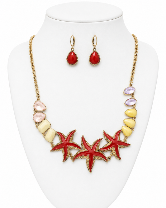 Starfish Shores Necklace & Earring Set