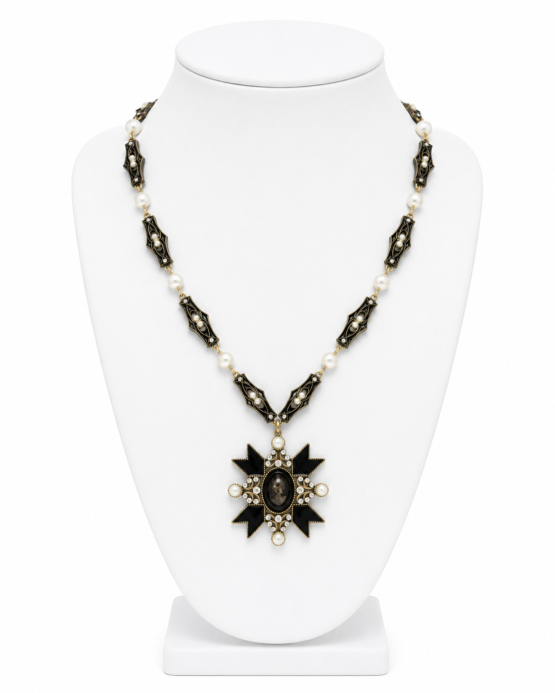 Vintage Noir Statement Necklace