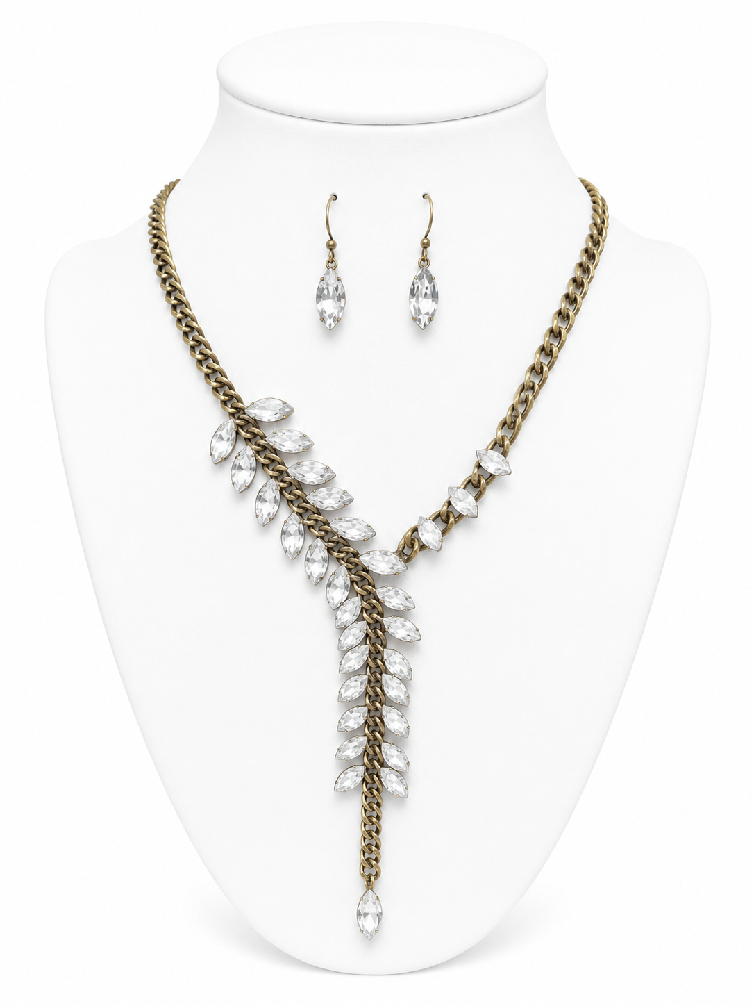 Crystal Vine Statement Necklace Set