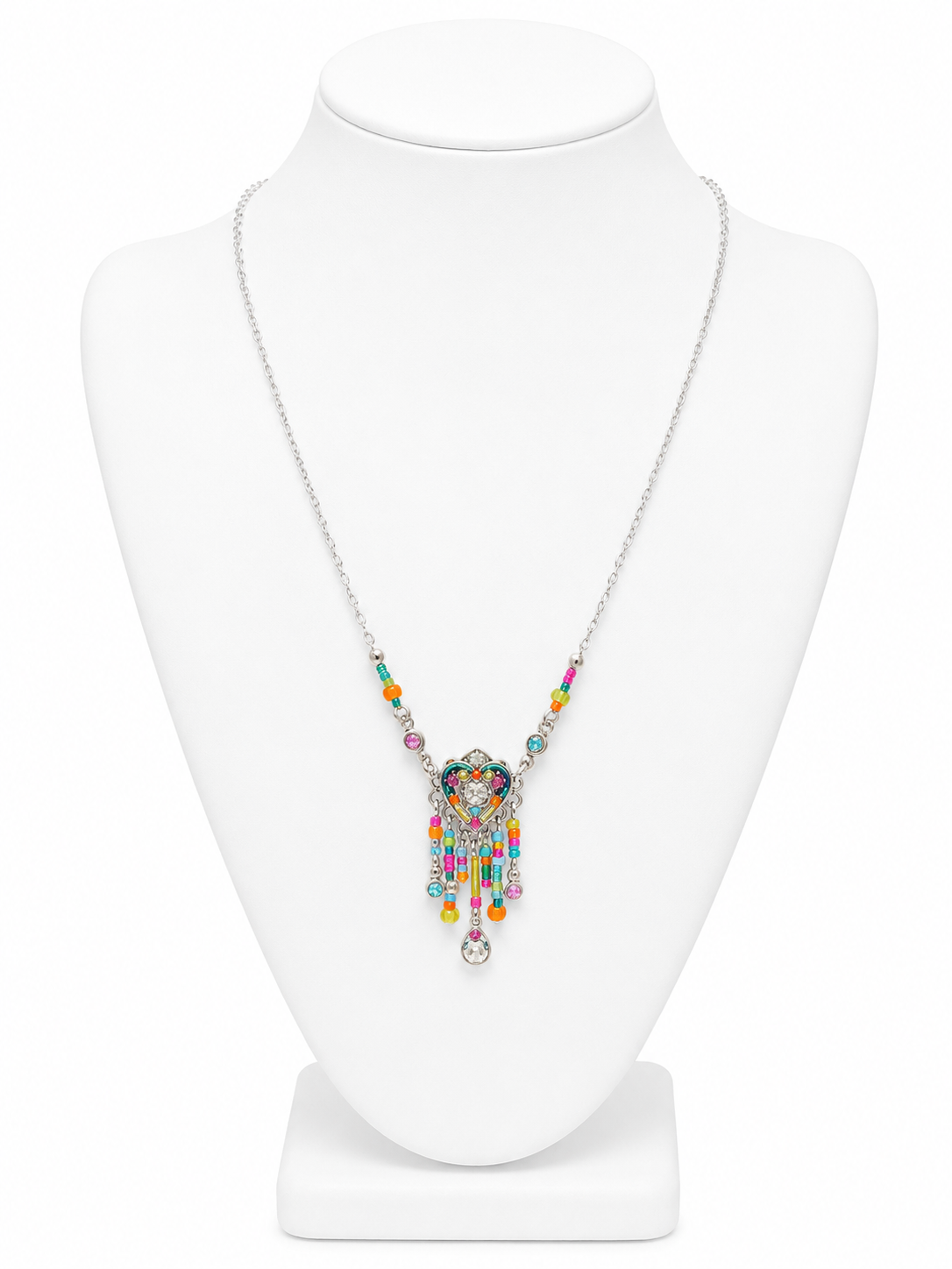 Firefly Heart Mosaic Necklace