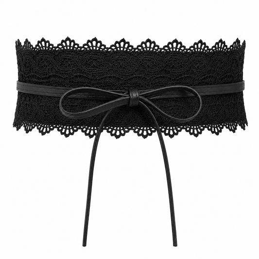 Elegant Lace Wide Waistband