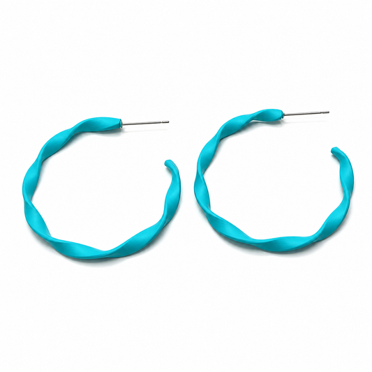 Lagoon Luxe Twist Hoop Earrings