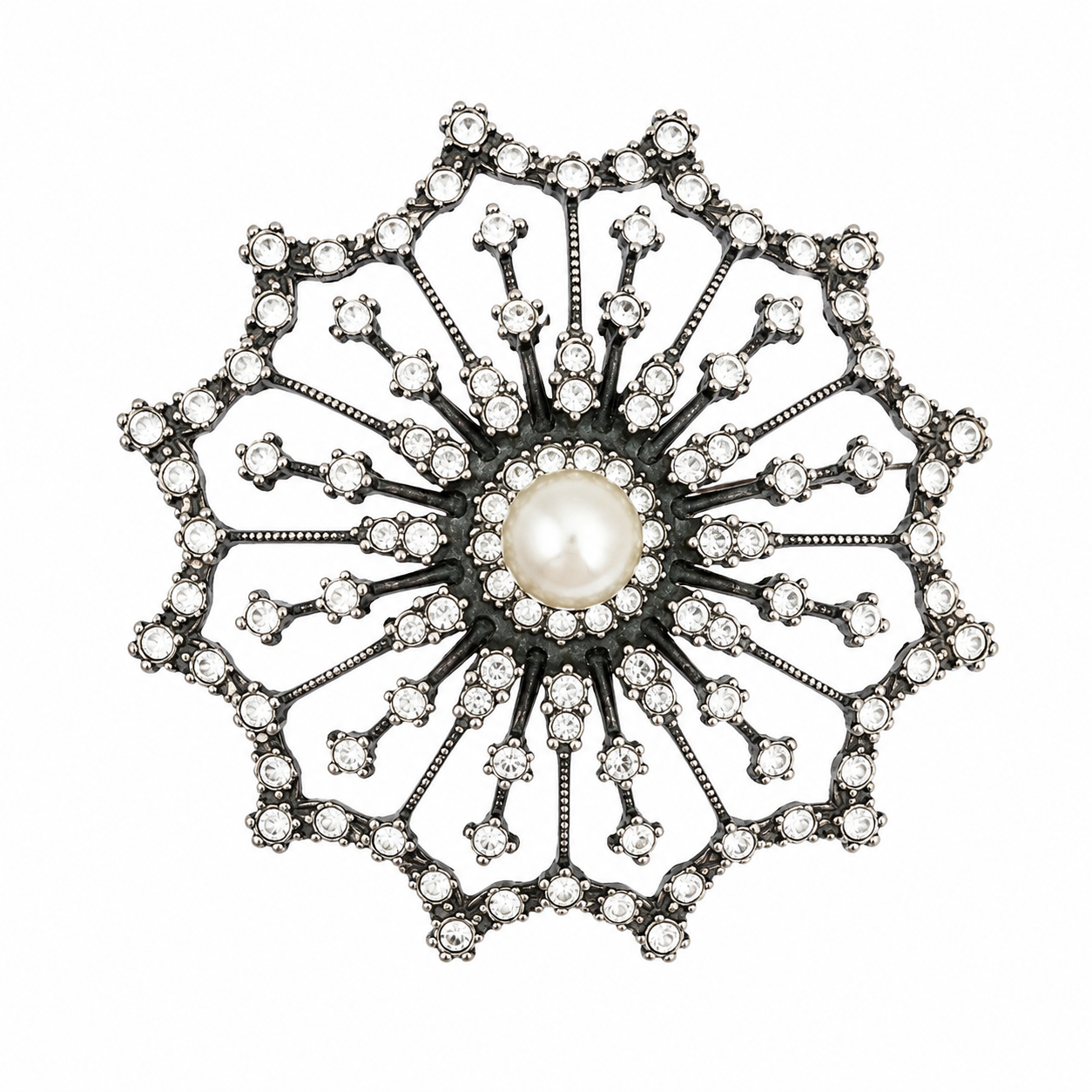 Sterling Silver Vintage Starlight Brooch