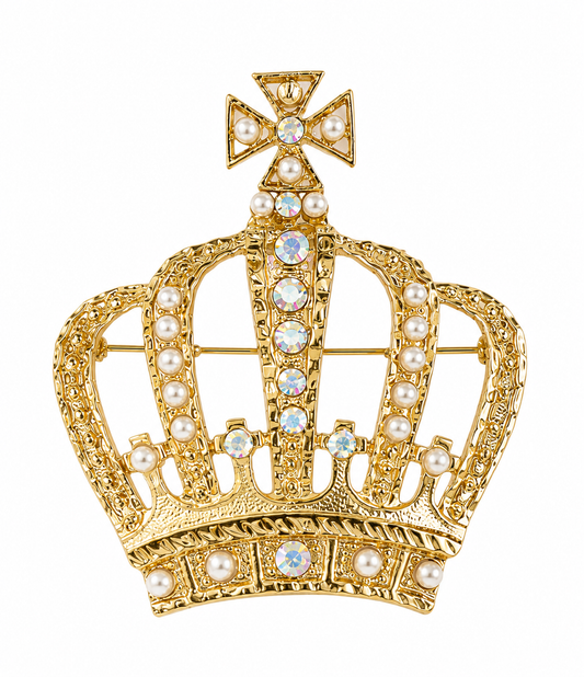 Royal Heiress Crown Brooch