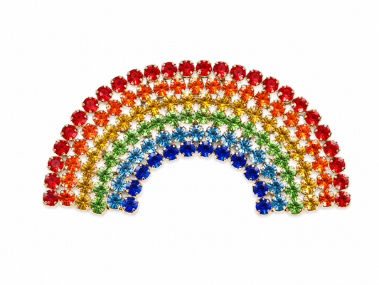 Rainbow Radiance Statement Brooch