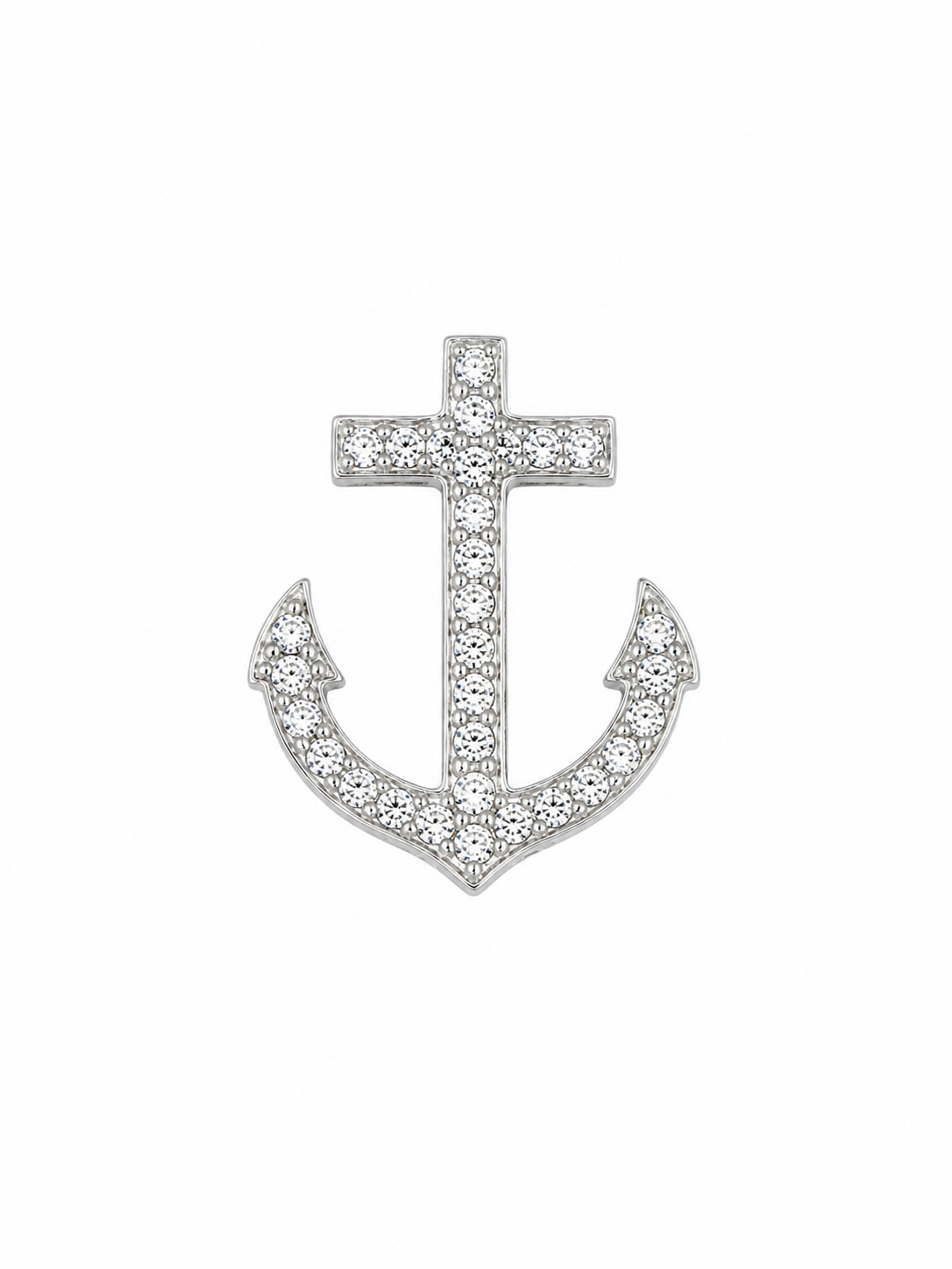 Crystal Anchor Pendant Charm