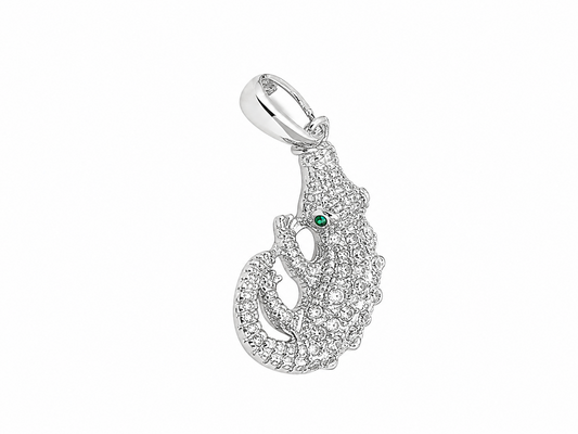 Rhinestone Gator Pendant