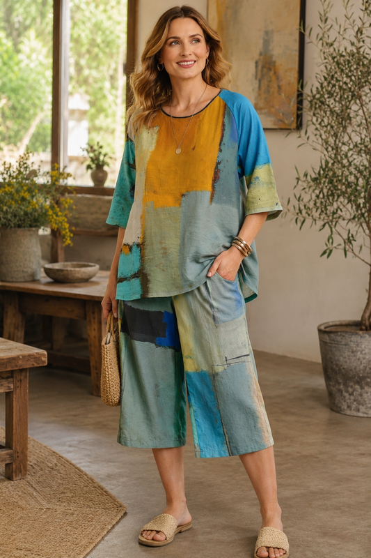 Coastal Canvas Capris