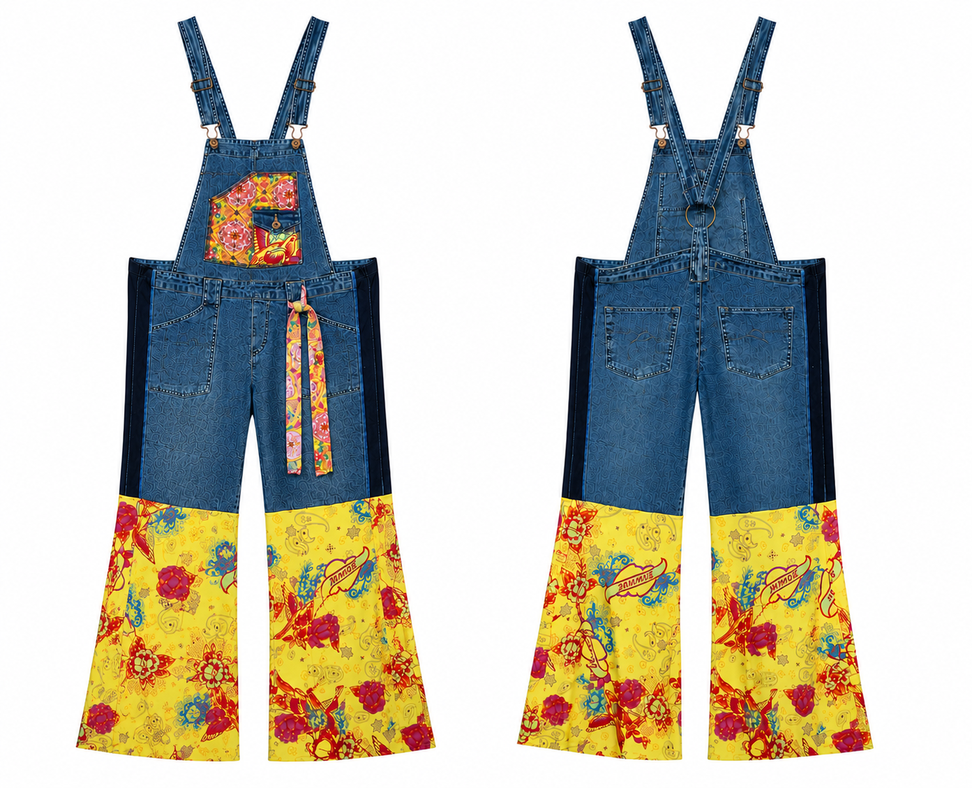 Overalls with Twiggy Bell Bottoms