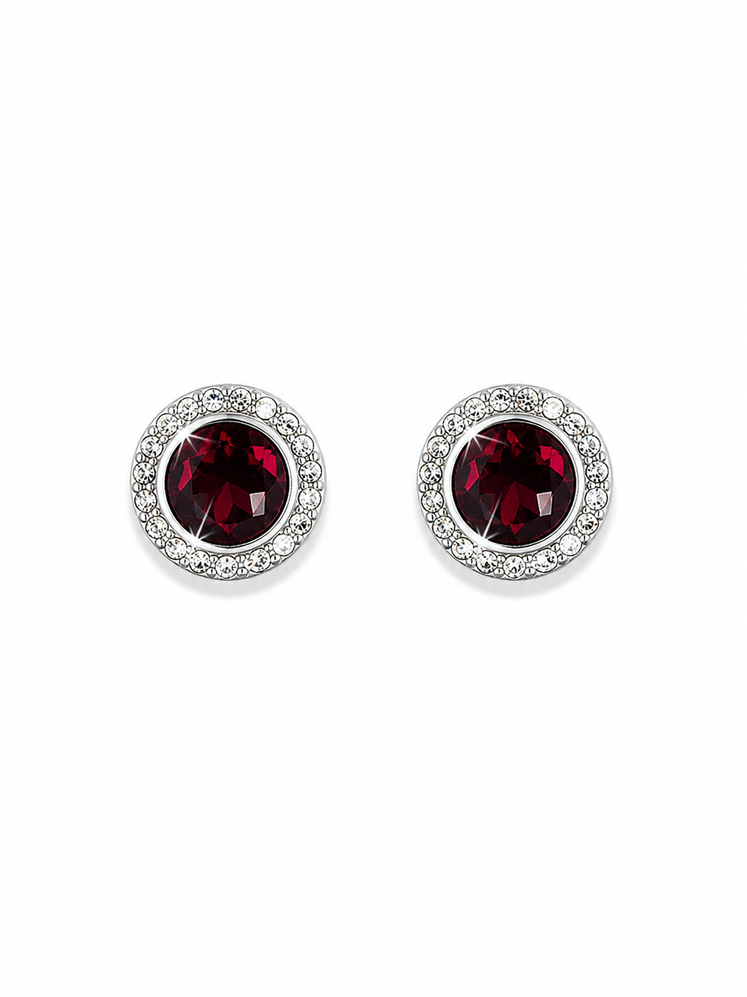 Garnet January Birthstone Earrings