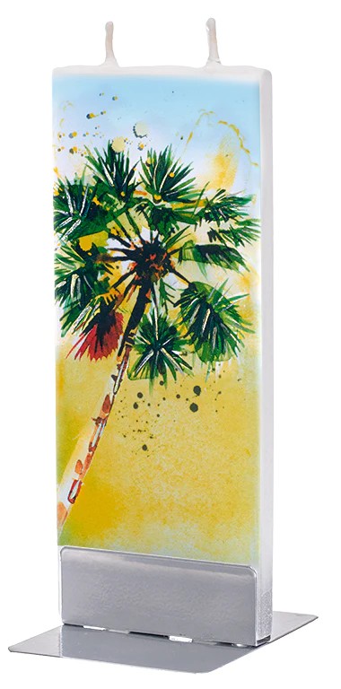 Palm Tree on Beach Flatz Candle