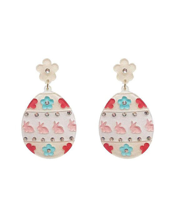 Easter Egg Acrylic Earrings