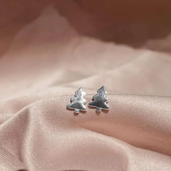 Mini Christmas Tree Stud Earrings