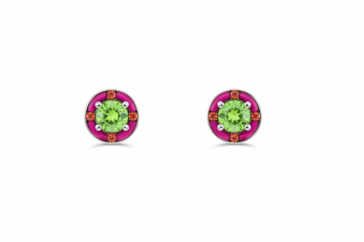 Round Stud Post Earrings