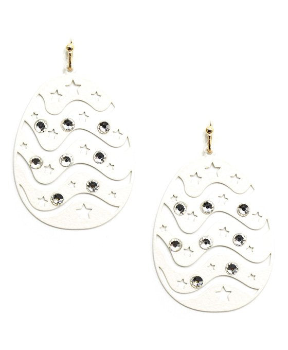 Pearl Twinkle Egg Earrings