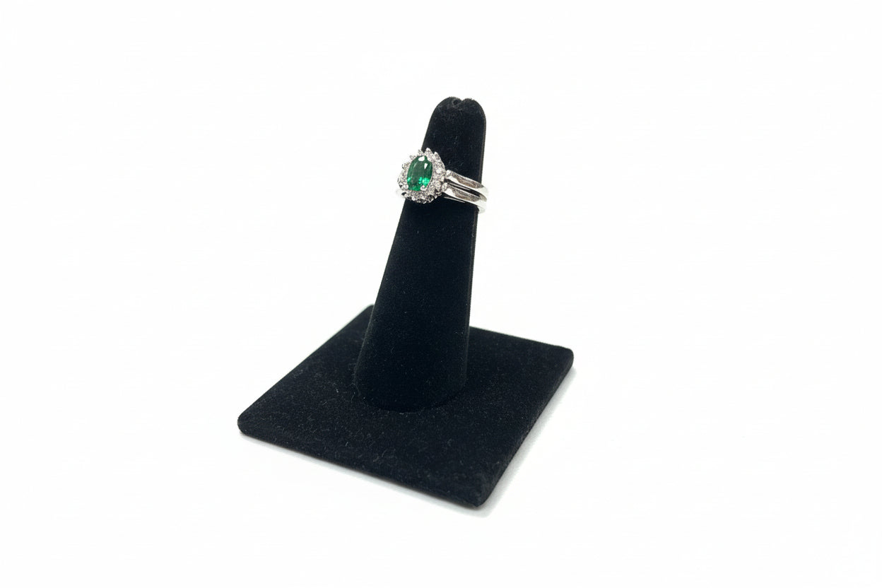 Emerald & Sapphire Reversible Ring