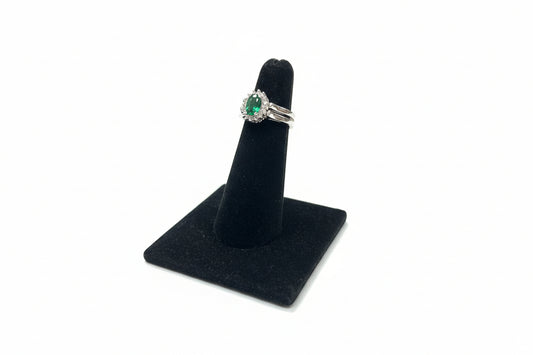Emerald & Sapphire Reversible Ring