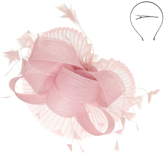 Whisper Bloom Fascinator- Pink