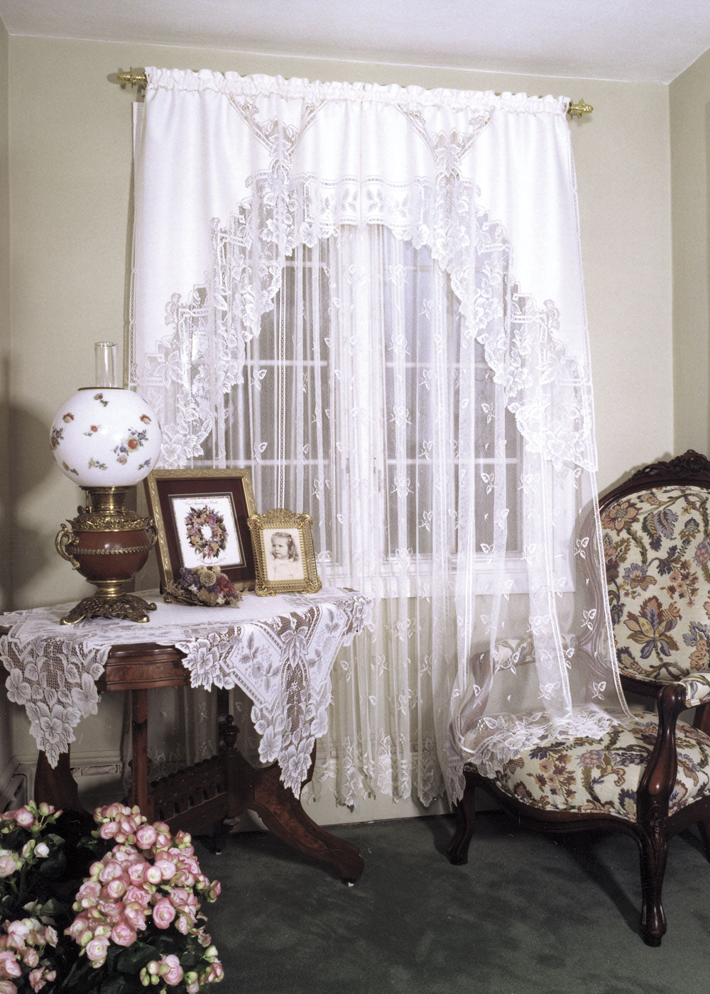 Heirloom Sheer Swag Pair