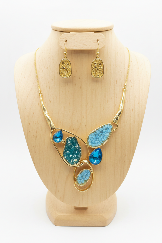 Ocean Glow Necklace & Earring Set