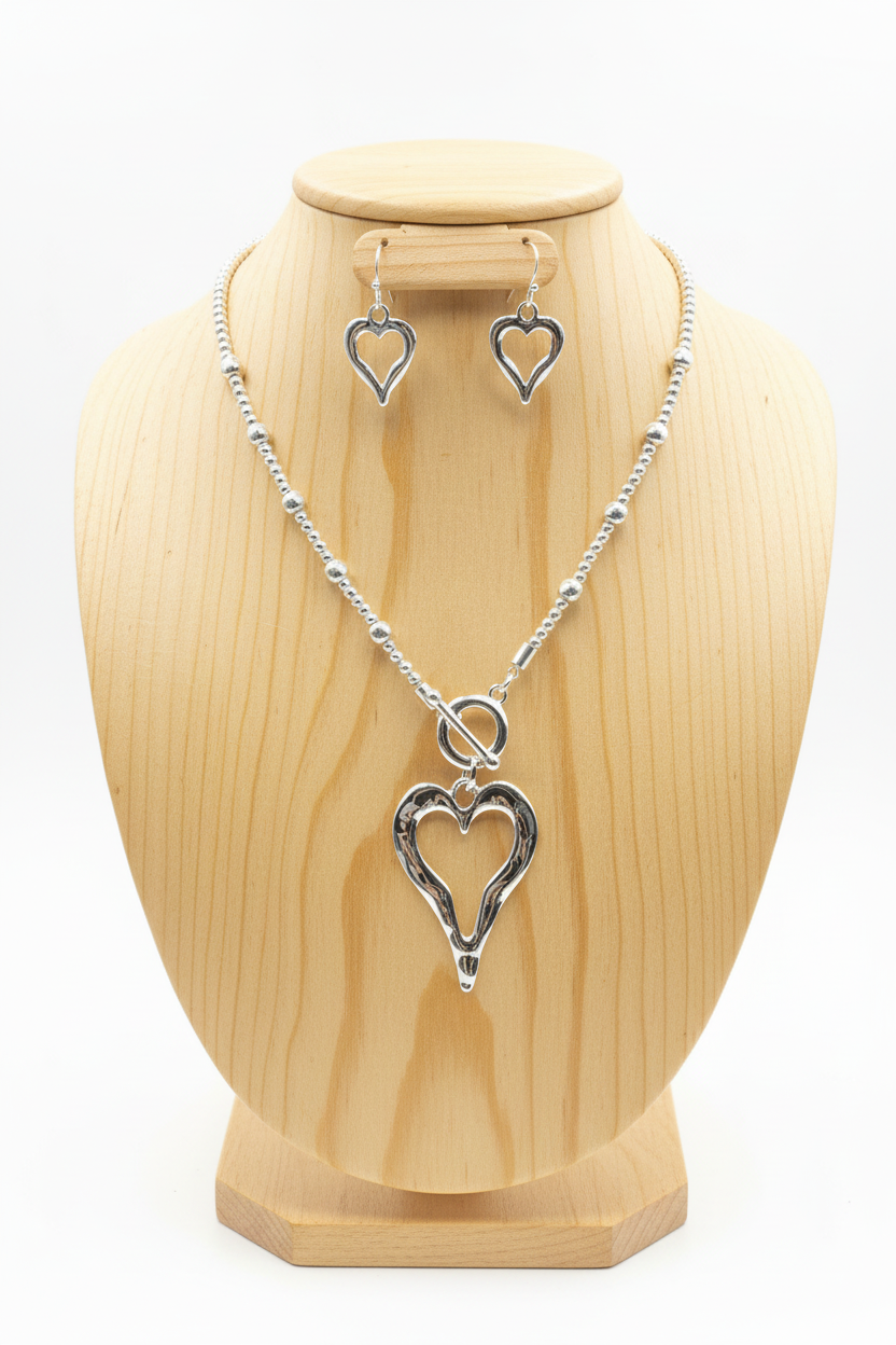 Modern Love Link Necklace & Earring Set