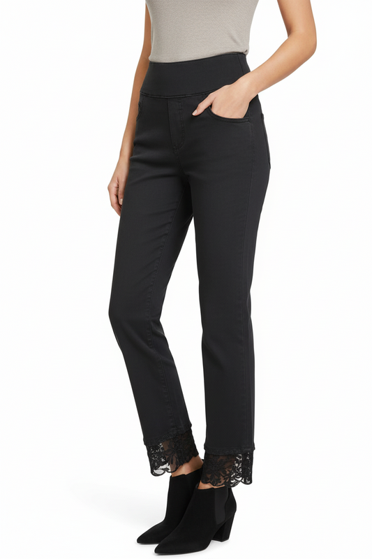 Shimmer Hem Slacks- Belief