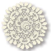 Rose Round Doily