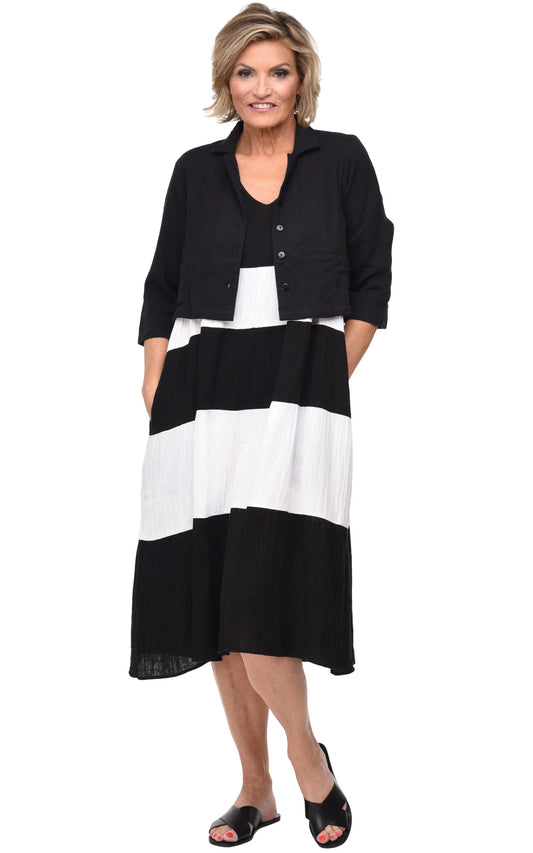 Stella Dress In Black & White