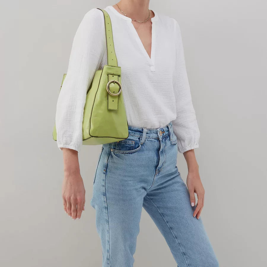 Render Shoulder Bag in Polished Leather