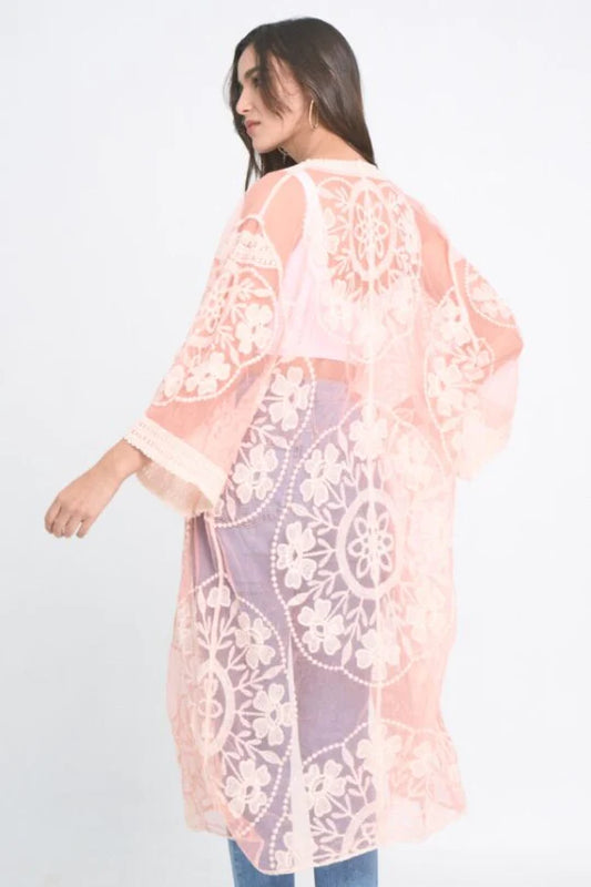 Floral Lace Duster