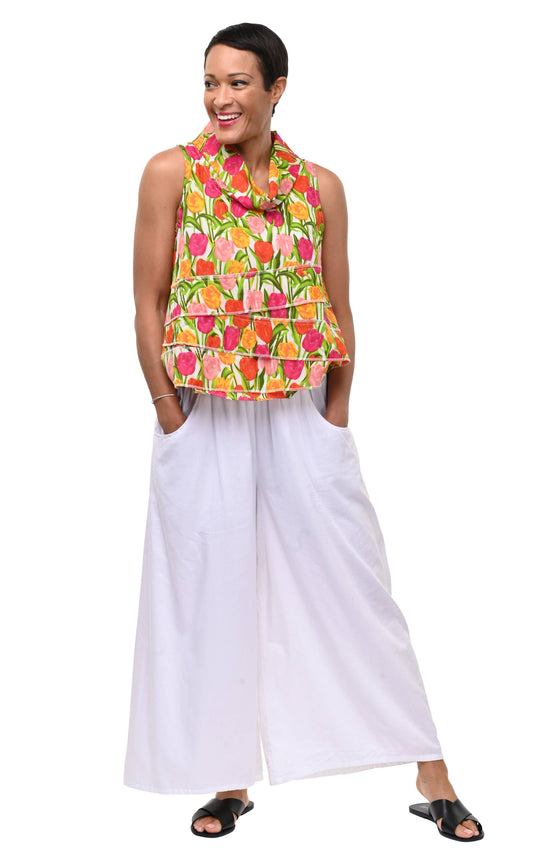 Leilani Top in Tulips