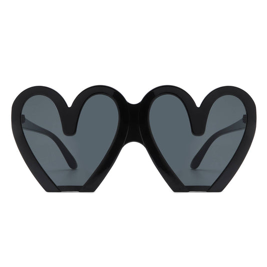 Heart Shaped Oversized Party Fashion Sunglasses