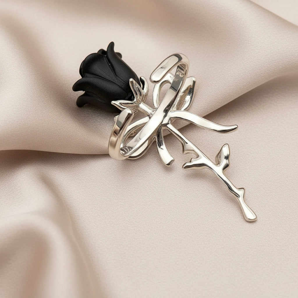 Gothic Exquisite Adjustable Rose Ring