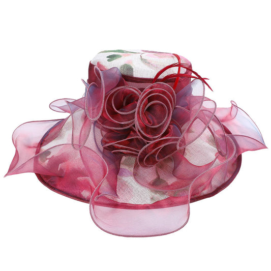 Tea Party Floral Organza Hat