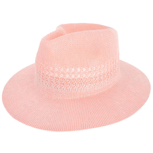 Pink Breeze Upturn Panama Hat