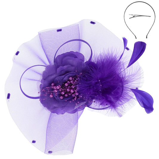 Royal Amethyst Bloom Fascinator