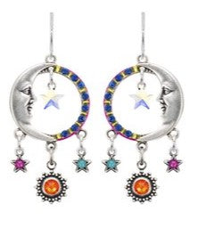 Luna Star Earrings w/ Dangles