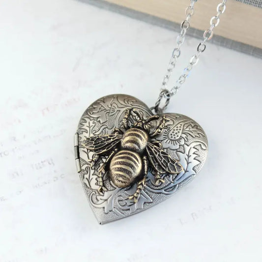 Big Bee Heart Locket
