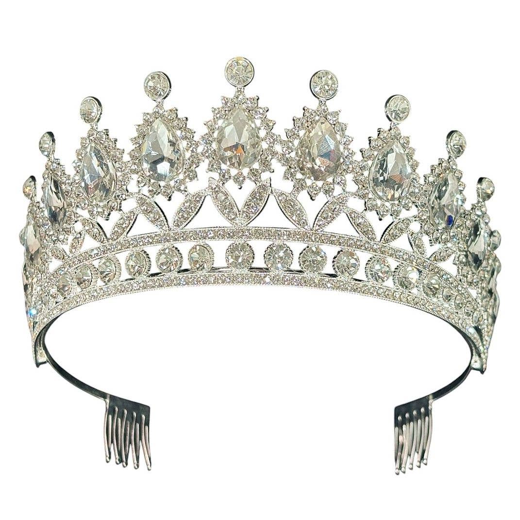 Dazzling Flower Rhinestone Tiara