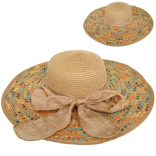Sunset Confetti Brown Sun Hat
