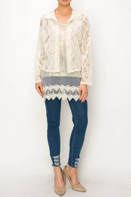 Lace Crop Jacket
