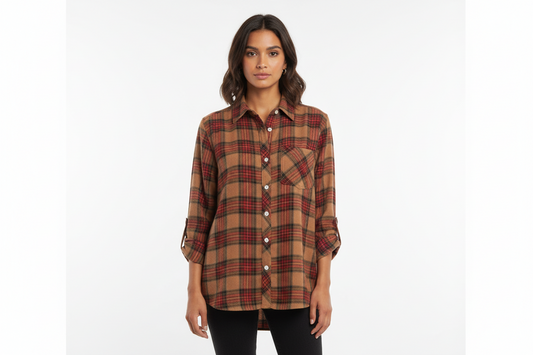 Flannel w/ Acoustic Guitar Patch