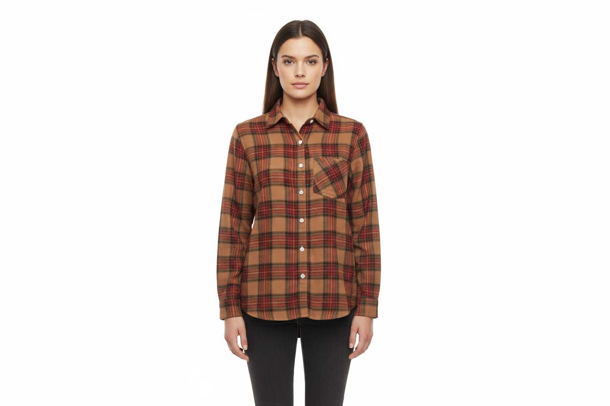 Flannel w/ Acoustic Guitar Patch