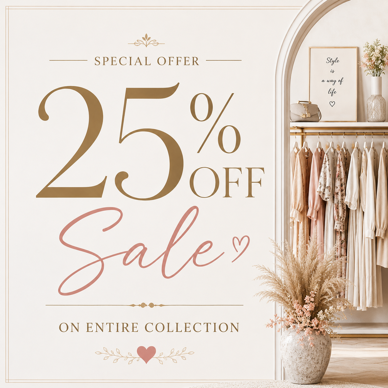 25% Off- Applies at Checkout