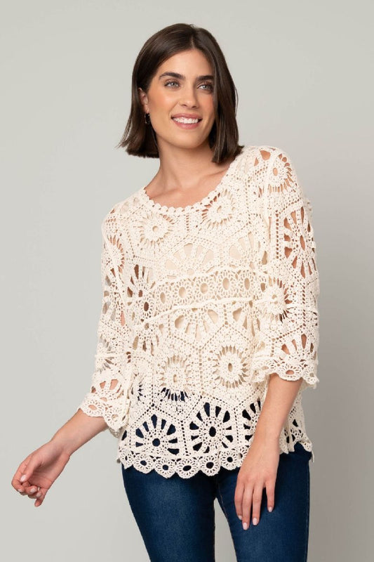 Crochet Bell Sleeve Top