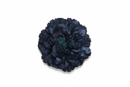 Navy Noir Blossom Hair Clip