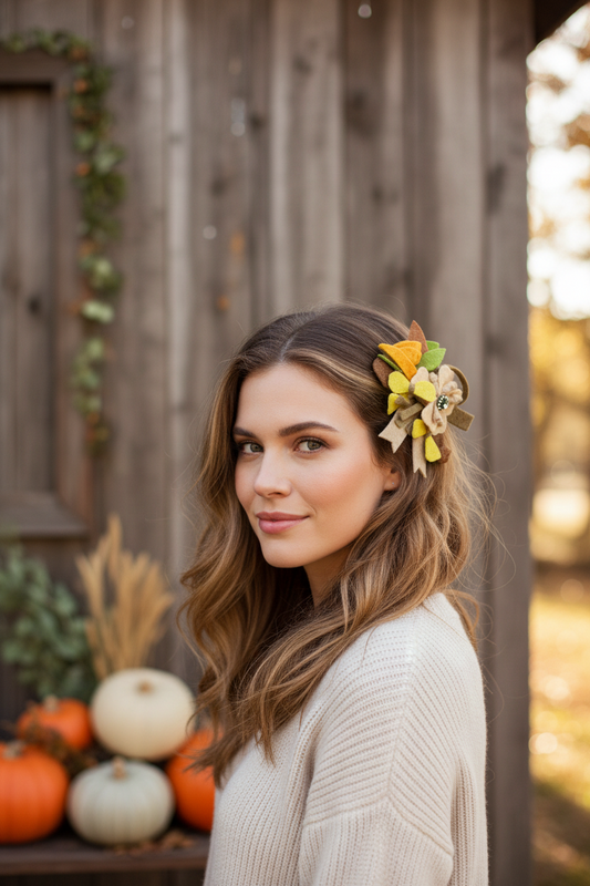 Autumn Bloom Hair Clip
