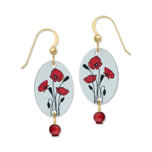 Poppy Flower Earrings