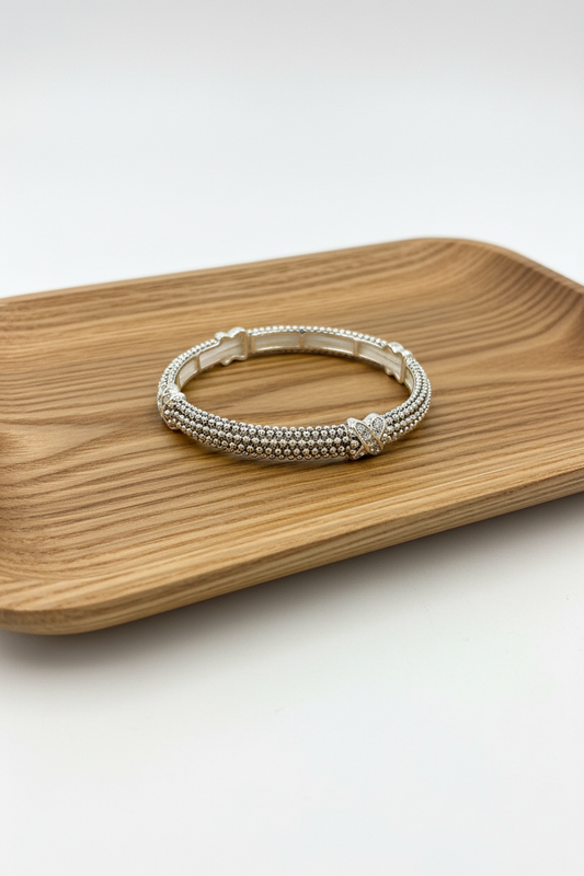 Silver Stardust Stretch Bracelet