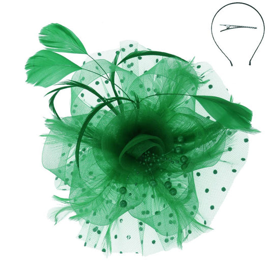 Emerald Garden Bloom Fascinator